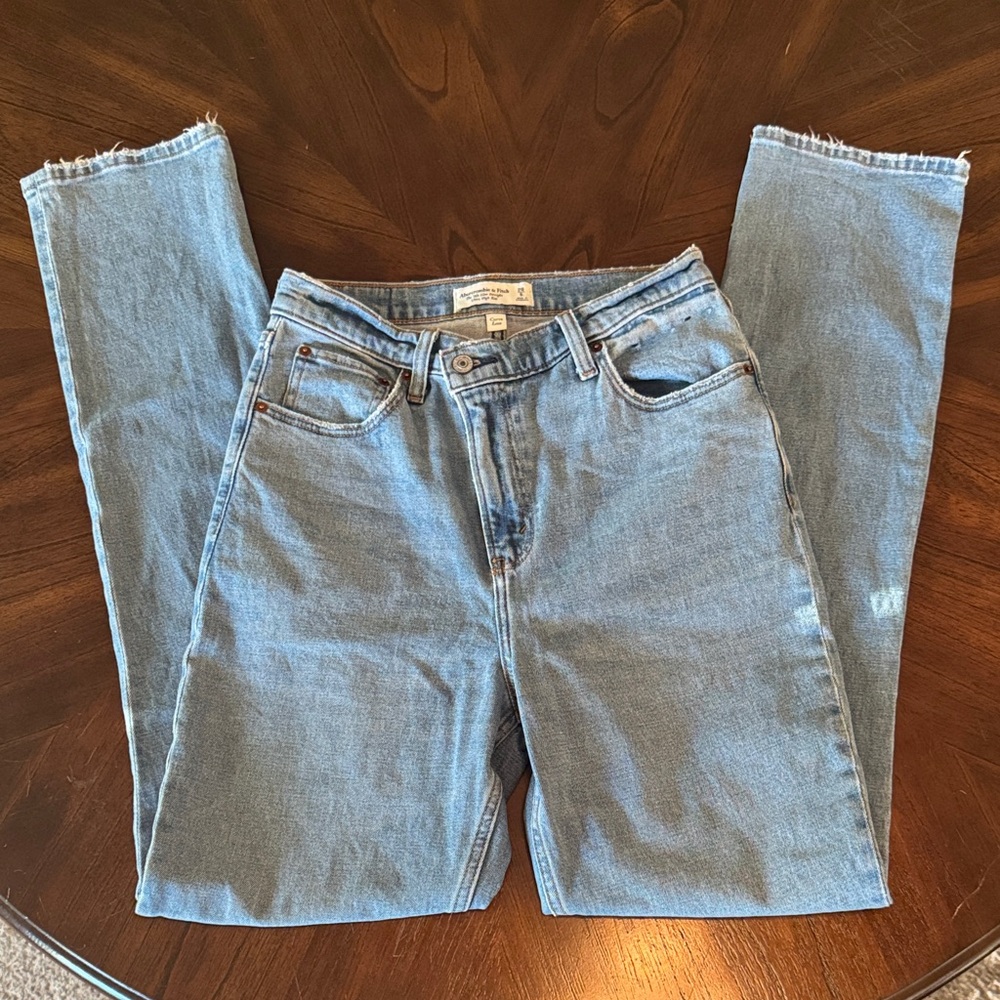 Abercrombie & Fitch Blue Straight Leg Jeans